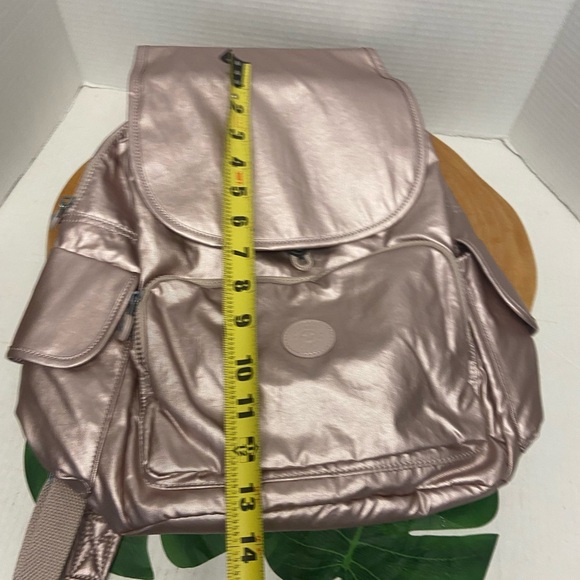 Kipling Soft Metallic Pink Mid Backpack - Picture 7 of 10